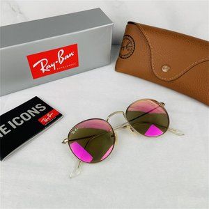 Ray-Ban Fashion Pink Copper Flash Sunglasses Rg12
